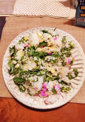 蒲鉾と大根菜の炒飯-レシピのメイン写真