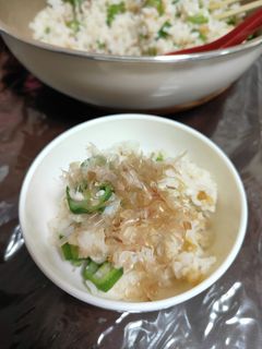 おくらとツナの混ぜご飯〜風邪にも☆男飯-レシピのメイン写真