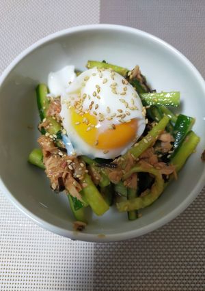 ツナときゅうりの卵かけ-レシピのメイン写真