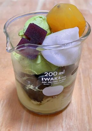 【学園ハンサム】次郎ちゃんの抹茶パフェ-レシピのメイン写真