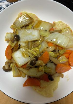 ヘルシー豆腐餅の野菜あんかけ-レシピのメイン写真