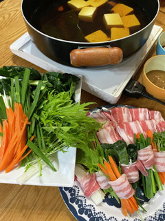 パパ豚肉巻 野菜しゃぶしゃぶ-レシピのメイン写真