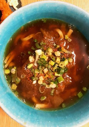 余ったカレーで　カレーうどん-レシピのメイン写真