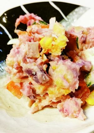 ポテトサラダ（紫いも＆キタアカリ）-レシピのメイン写真