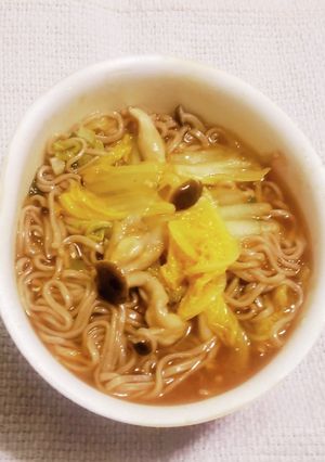 “オレンジ白菜しめじあんかけそば”-レシピのメイン写真