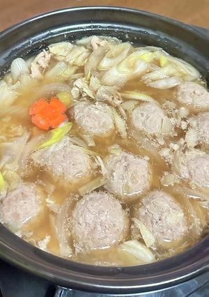 あったまる肉団子生姜鍋✨-レシピのメイン写真