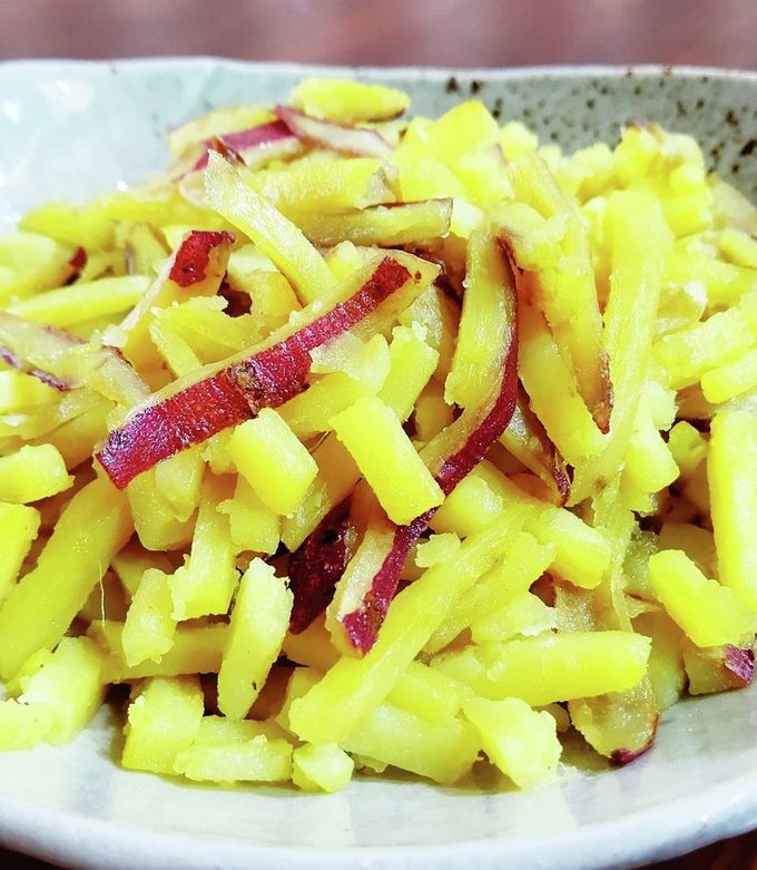 素揚げサツマイモ。 by いくおっちゃん 【クックパッド】 簡単おいしい