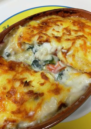 ほうれん草根菜グラタン-レシピのメイン写真