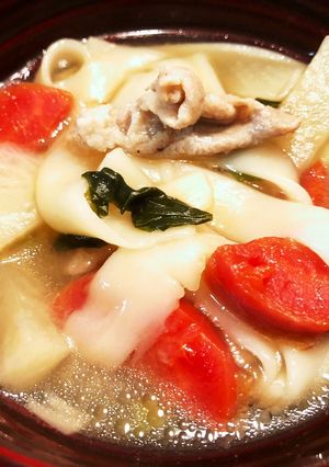 時短簡単ふしめん入り根菜スープ-レシピのメイン写真