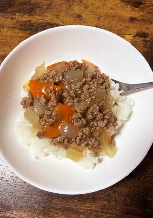 ミンチと野菜和風あんかけどん-レシピのメイン写真
