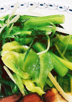 水菜　キャベツ　小松菜の温野菜-レシピのメイン写真