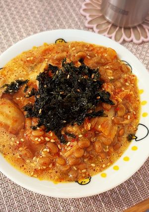 簡単腸活♡納豆キムチ丼-レシピのメイン写真