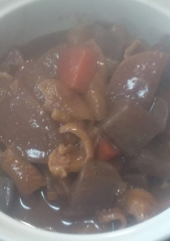 もつ煮風鶏皮煮-レシピのメイン写真