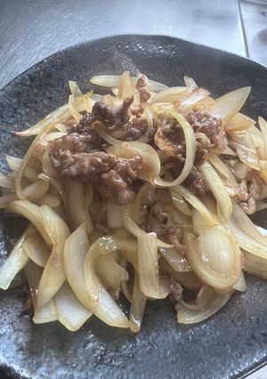 牛肉と玉ねぎの甘辛煮-レシピのメイン写真