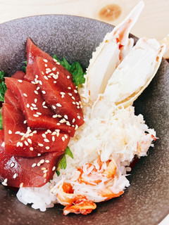 漬けまぐろとずわい蟹の紅白丼-レシピのメイン写真