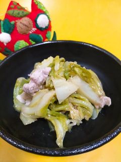キャベツと豚肉の柚子胡椒和え -レシピのメイン写真