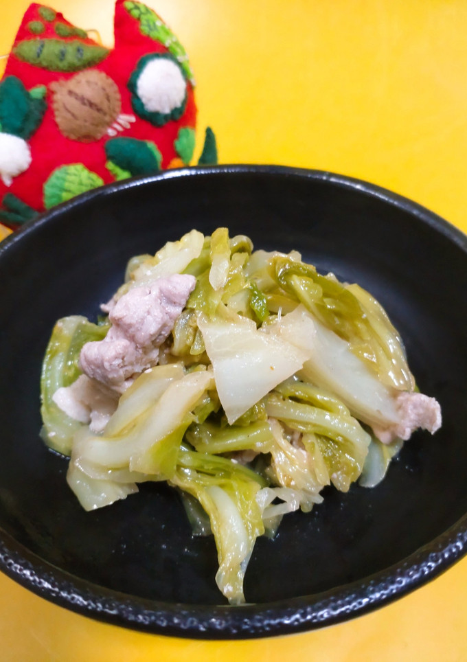 キャベツと豚肉の柚子胡椒和え　-レシピのメイン写真