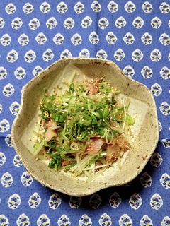 ヨウサマの減塩水菜のチャーシュー和え-レシピのメイン写真