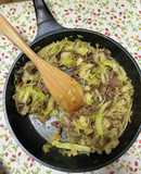 野菜たっぷり！！　砂ずりと野菜の炒め物