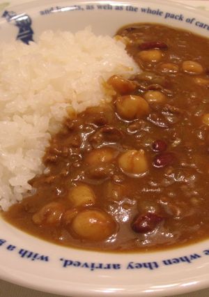 お豆とひき肉の簡単カレー-レシピのメイン写真