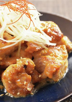 ぽん酢麹で作る、鶏肉のガリマヨポン炒め-レシピのメイン写真