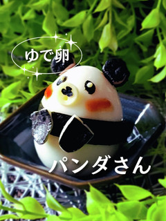 ゆで卵でパンダさん♪キャラ弁☆ご飯の添え-レシピのメイン写真