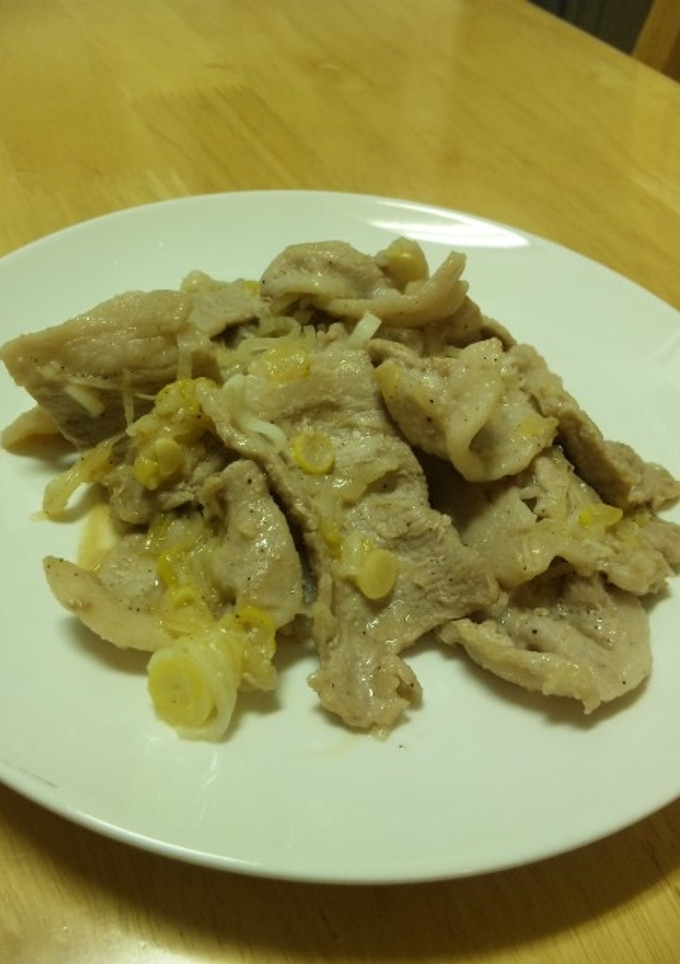 早い！簡単！おいしい！豚肉のねぎ塩炒め-レシピのメイン写真