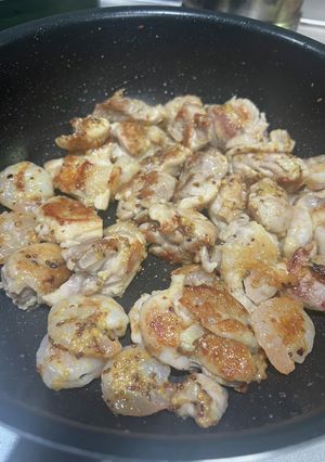 とり肉とエビのレモンマスタード焼き-レシピのメイン写真