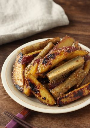 やみつき副菜【さつまいもとごぼうの甘辛】-レシピのメイン写真