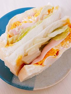 炒り卵のサンドイッチ-レシピのメイン写真