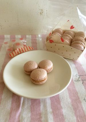 バレンタイン♡いちごチョコマカロン-レシピのメイン写真