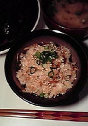 ツナ・ごぼう・なめ茸の簡単炊き込みご飯☆-レシピのメイン写真