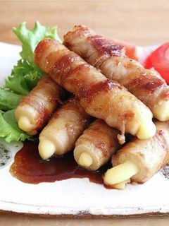 チーズがとろ~り☆ちくわの豚肉巻き-レシピのメイン写真