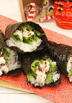 節分に＊簡単！シーフドサラダ恵方巻-レシピのメイン写真