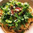 茅乃舎の野菜だしで◎塩辛ペペロンチーノ