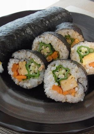 ぱくぱく食べれる！玄米のり巻き-レシピのメイン写真