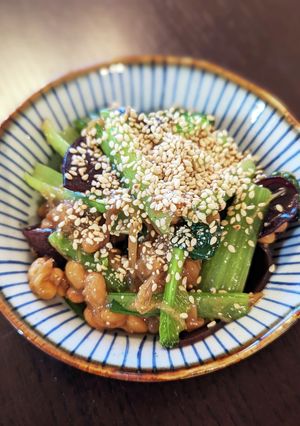 腸活ぷりぷり☆生きくらげのなめ茸納豆和え-レシピのメイン写真
