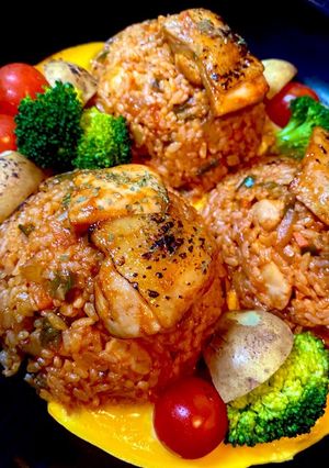 超簡単チキンゴロゴロ☆チキンライス-レシピのメイン写真