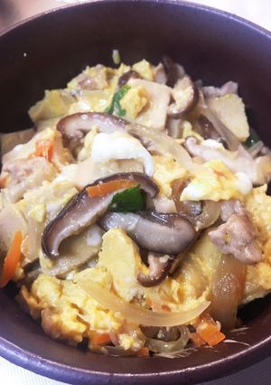 給食の「親子丼」♡高野豆腐入りで大満足-レシピのメイン写真