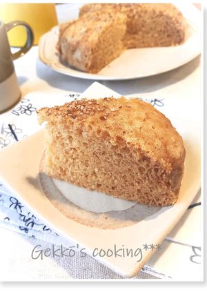 ふわふわ＊酒かすみそ蒸しパン（がんづき）-レシピのメイン写真