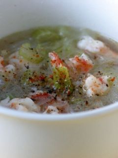 海老とセロリの中華春雨スープ-レシピのメイン写真