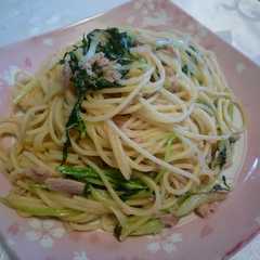 รูปของ ☆シャキッと水菜とツナのパスタ☆