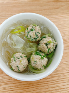 あっさり鶏だんご春雨スープ-レシピのメイン写真