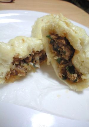 ホットケーキミックスで包子・・・肉まん？-レシピのメイン写真