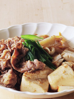 5分☆焼き豆腐☆牛肉豆腐ピリ辛レンジ-レシピのメイン写真