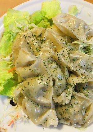 レトルト餃子●ノンオイル蒸し焼き餃子-レシピのメイン写真