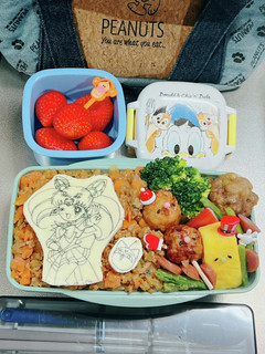 毎日高校男子弁当 ちびうさ キャラ弁-レシピのメイン写真