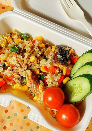 簡単!タイ屋台のグリーンカレーチャーハン-レシピのメイン写真