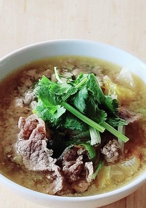 あと1品★豚汁じゃない牛汁★簡単残り野菜-レシピのメイン写真