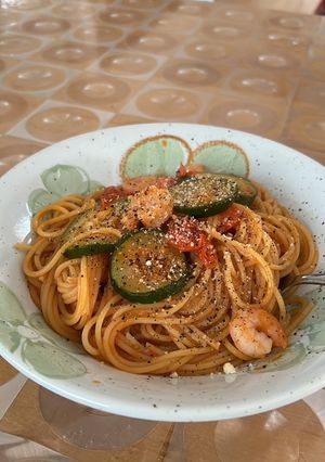 トマトとズッキーニのパスタ-レシピのメイン写真